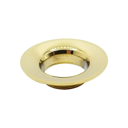Thrifco Plumbing Replacement Lavatory Pop-up Flange, Male, Polished Brass 4402222